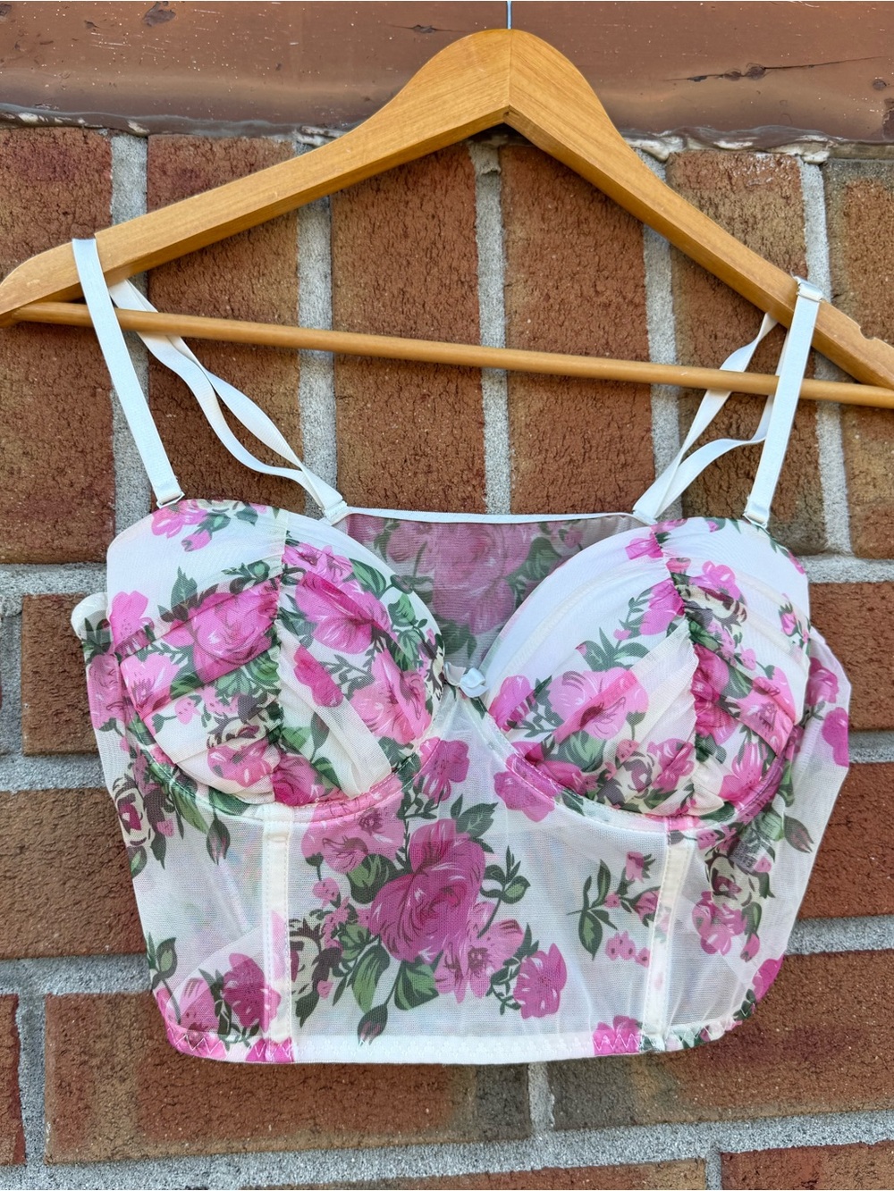 Women’s Floral Longline Bustier Top